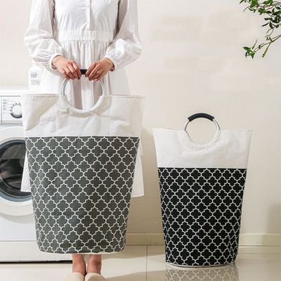 Foldable Laundry Basket with Handles – Large Capacity Clothes Storage Organizer (74x38 cm)