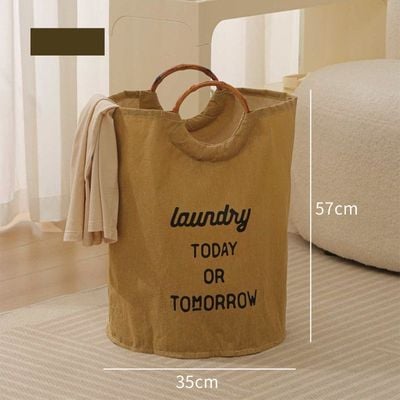 Foldable Laundry Basket with Handles – Large Capacity Clothes Storage Organizer (57x35 cm)