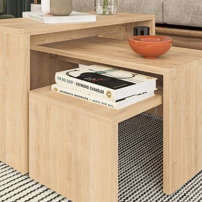 Mourah Kanta Coffee Table - Oak - 2 Years Warranty