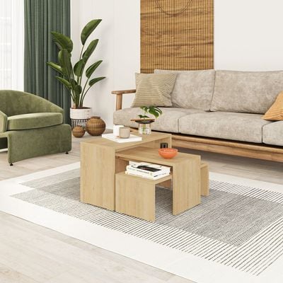 Mourah Kanta Coffee Table - Oak - 2 Years Warranty