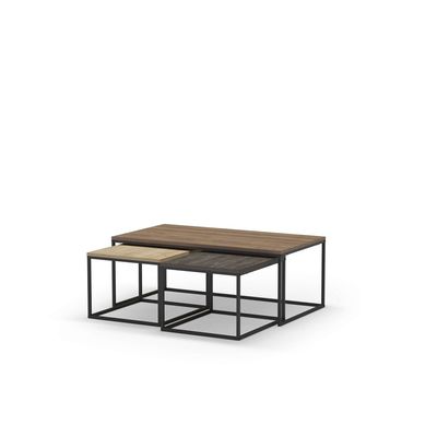 Mourah Camelia Coffee Table - Brown/Oak/Dark Brown - 2 Years Warranty