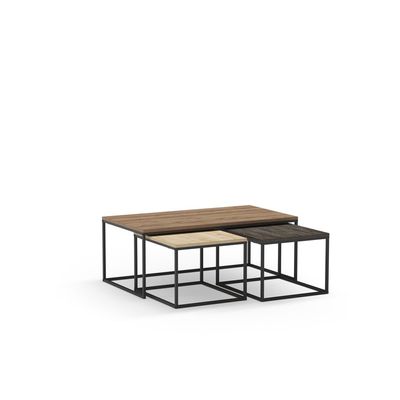 Mourah Camelia Coffee Table - Brown/Oak/Dark Brown - 2 Years Warranty