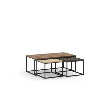 Mourah Camelia Coffee Table - Hitit/Oak/Dark Brown - 2 Years Warranty