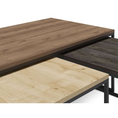 Mourah Camelia Coffee Table - Brown/Oak/Dark Brown - 2 Years Warranty