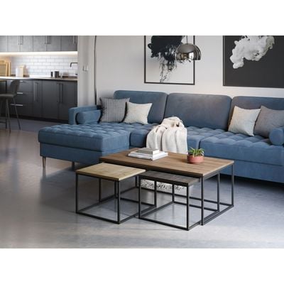 Mourah Camelia Coffee Table - Hitit/Oak/Dark Brown - 2 Years Warranty