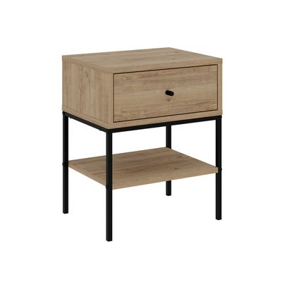 Mourah Lisa Nightstand - Oak - 2 Years Warranty