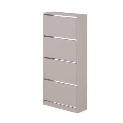 Mourah Shoe Cabinet 4 Section - 16 Pairs - Light Mocha - 2 Years Warranty