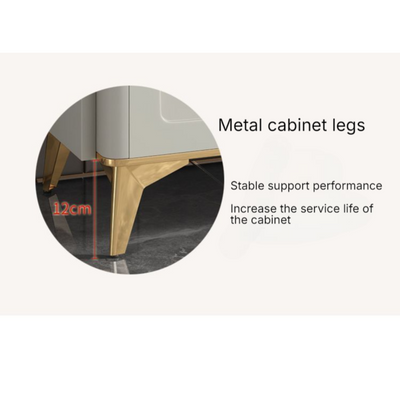 Modern Shoe Cabinet with Gold Accents Large Capacity Keeper for Shoes, Off-White Shoe Organizer 160 cm Wide Luxury Storage Unit, Elegant Hallway & Entryway Furniture for Shoes and Accessories