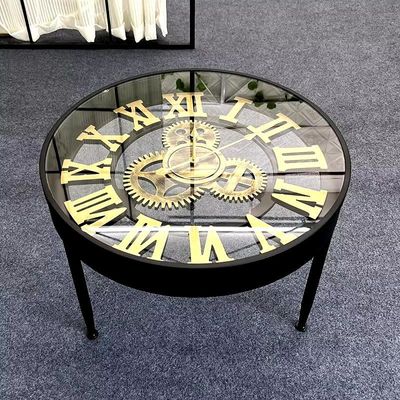 AWD Creative Round Clock End Table.