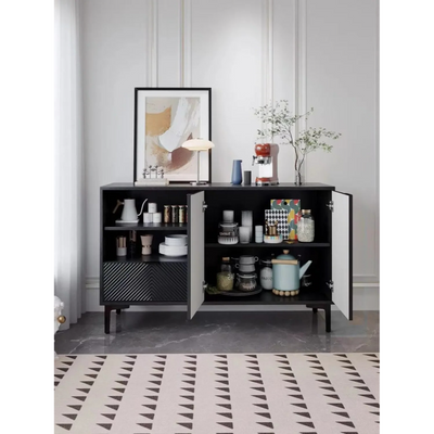 Elegant Black Sideboard 160cm Width.