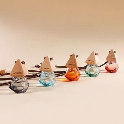 Mini Hanging Car Perfume Diffuser Bottle - Mountain Jasmine Fragrance Air Freshener for Cars & Small Spaces, 10ml