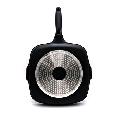 Prestige Essential Cast Aluminum black 28cm Grill Pan Induction-Based - Black | 1 Year Warranty