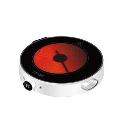 Prestige Infrared Cooker Crystal Plate - 2000 W - White | 2 Years Warranty