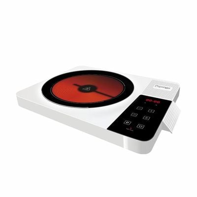 Prestige Infrared Cooker Crystal Plate - 2000 W - White | 2 Years Warranty