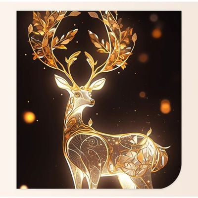 BLISS VIE Golden Deer Wall Painting