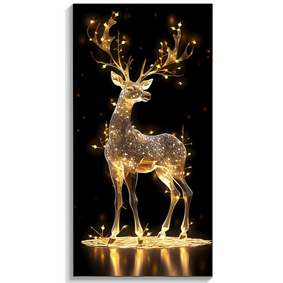 BLISS VIE Golden Deer Wall Painting