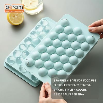 Beram 33 Grids Ice Ball Maker Blue
