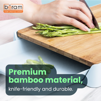 Beram Bamboo Cutting Board with Extendable Storage 