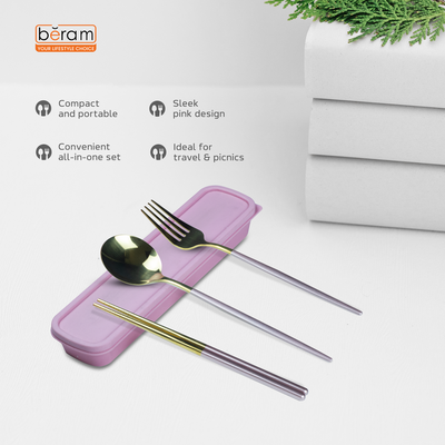 Beram Box Cutlery Set Pink