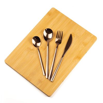 Beram Dazzle Dine in Copper 304 Stainless Steel Cutlery Set of 4 Pieces