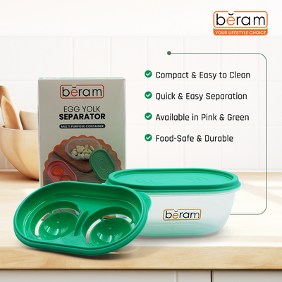 Beram Egg Yolk and Egg White Separator Green