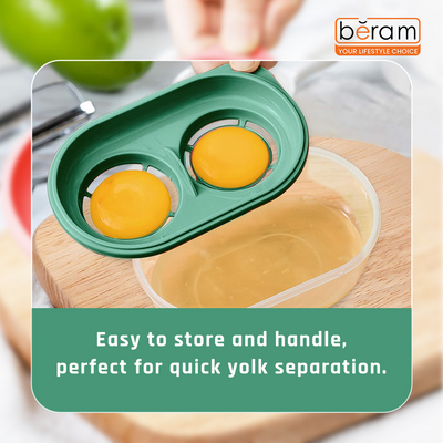 Beram Egg Yolk and Egg White Separator Green