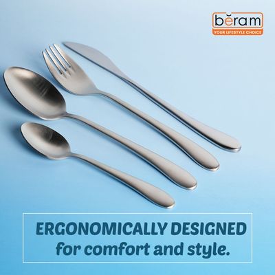 Beram Elegant Silverware 304 Stainless Steel Cutlery Set of 16 Pieces