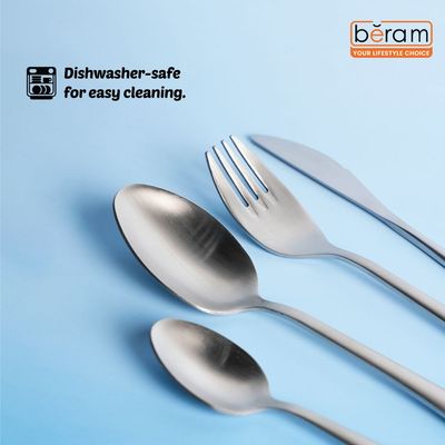 Beram Elegant Silverware 304 Stainless Steel Cutlery Set of 16 Pieces