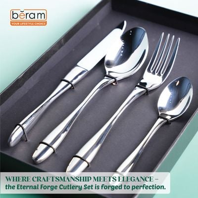 Beram Eternal Forge 304 Stainless Steel Cutlery Set of 16 Pieces