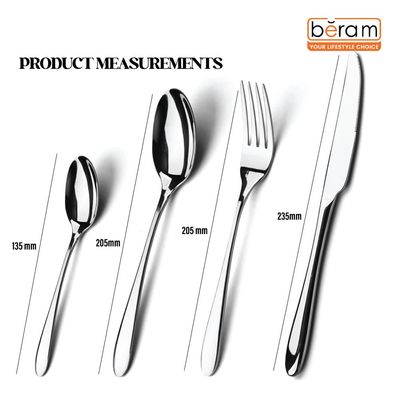 Beram Eternal Forge 304 Stainless Steel Cutlery Set of 4 Pieces