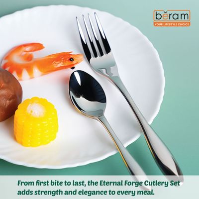 Beram Eternal Forge 304 Stainless Steel Cutlery Set of 4 Pieces