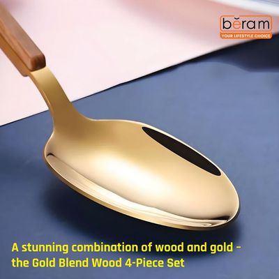 Beram Golden Blended Wood Cutlery Set