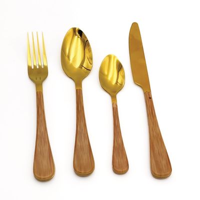 Beram Golden Blended Wood Cutlery Set