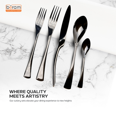 Beram Midnight Marvel Cutlery Set of 16 Pieces