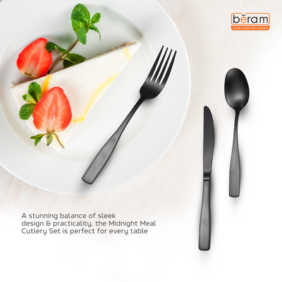 Beram Midnight Meal Cutlery Set of 20 Pieces