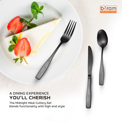 Beram Midnight Meal Cutlery Set of 5 Pieces