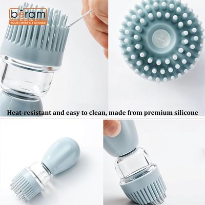 Beram Oil Glass Dispenser with Barbecue Brush Set of 4