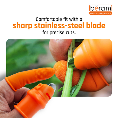 Beram Silicone Thumb Knife, Kitchen & Garden Finger Protector Glove
