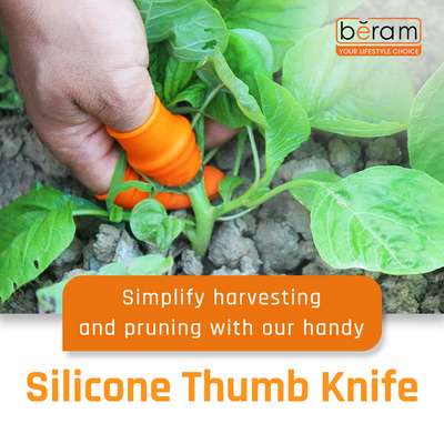 Beram Silicone Thumb Knife, Kitchen & Garden Finger Protector Glove