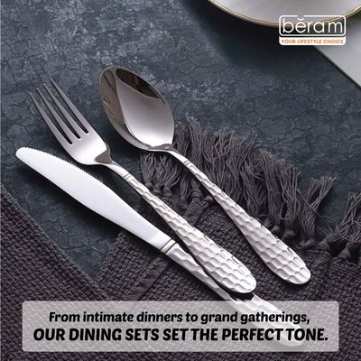 Beram Silver Trio Cutlery Set of 12 Pieces
