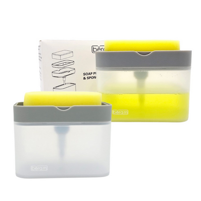 Beram Soap Dispenser with Sponge Holder Set of 2