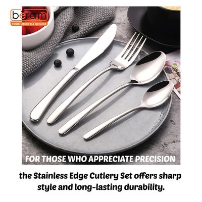 Beram Stainless Edge 304 Stainless Steel Cutlery Set of 16 Pieces