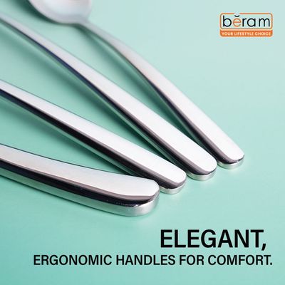 Beram Stainless Edge 304 Stainless Steel Cutlery Set of 4 Pieces