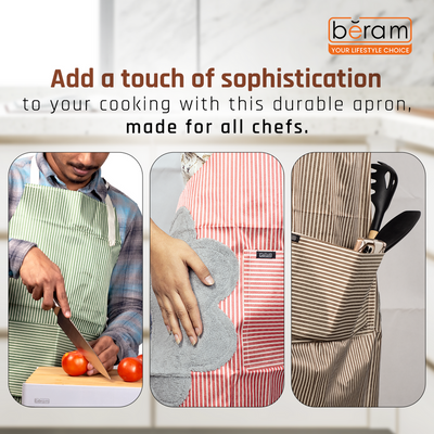 Beram Unisex Bib Apron Brown