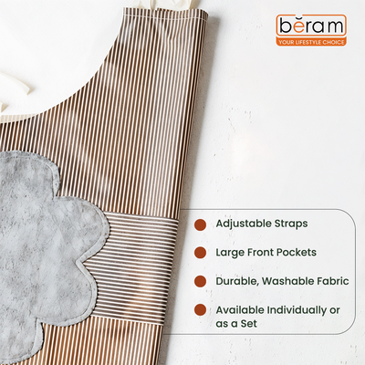Beram Unisex Bib Apron Set of 3