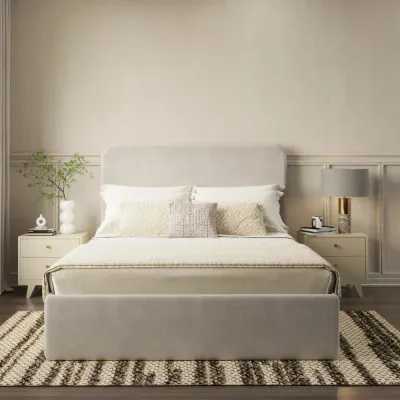 Celestial W 140 x L 200 Queen Upholstered Dreams Bed -White With 1-Year Warranty