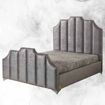 Celine W 200 x L 200 Super King Upholstered Bed -Grey With 1-Year Warranty
