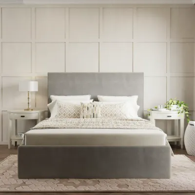 Heirloom W 90 x L 190 Single Upholstered Bed -Ivory With 1-Year Warranty