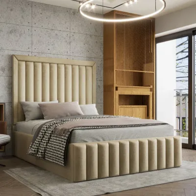 Sebastian W 90 x L 190 Single Upholstered Bed -Ivory With 1-Year Warranty