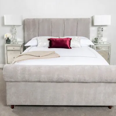 Sienna W 90 x L 190 Single Upholstered Bed -White With 1-Year Warranty